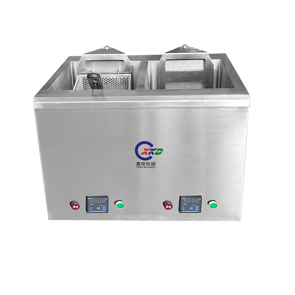 Freidora profunda de elevación automática de doble cilindro - Freidora profunda - foodmachtech